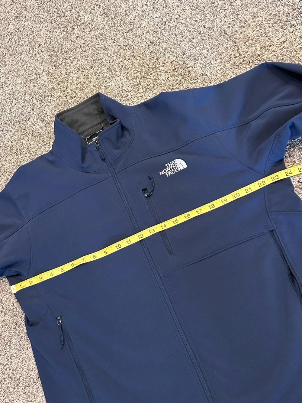 The North Face Navy Blue Apex Bionic Softshell Jacket Water Repellent Men’s L